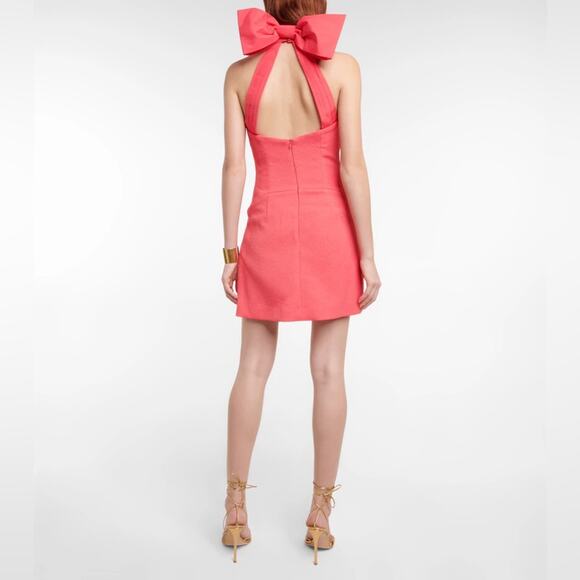 Rebecca Vallance Pink Halter Neck Sleeveless Mini Dress Size 2 - Picture 2 of 8